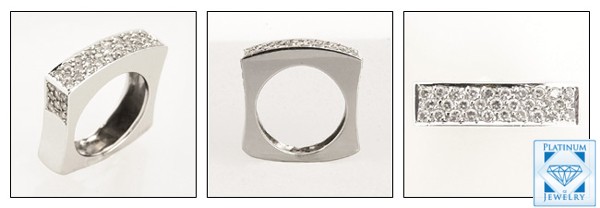 CHIC STYLE CZ PAVE EURO SHANK BAND