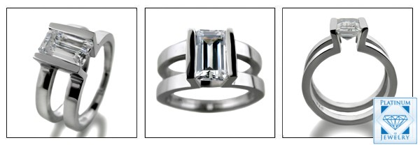 1.25 AAA HIGH QUALITY CUBIC ZIRCONIA 14K SOLITAIRE RING