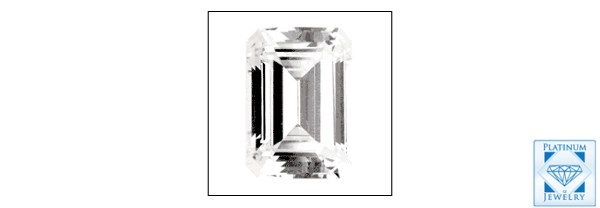 1.5 Emerald Cut Diamond CZ Stone