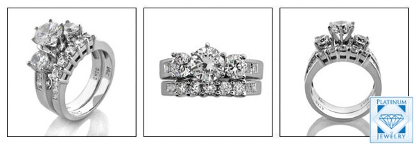 DIFFERENT ANGLES OF CZ ENGAGEMENT RING
