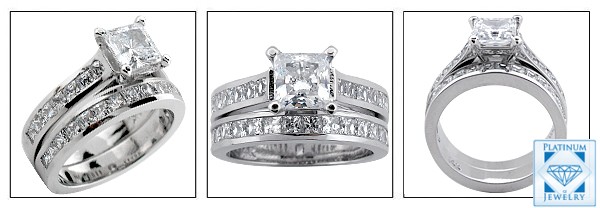 CZ engagement ring sets