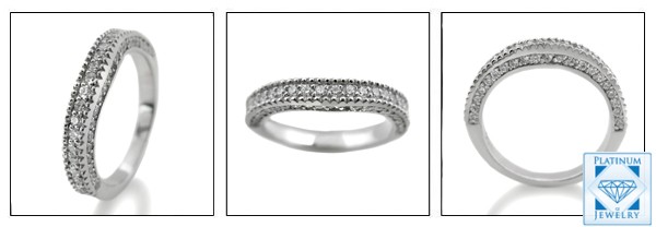 Platinum fitted wedding band