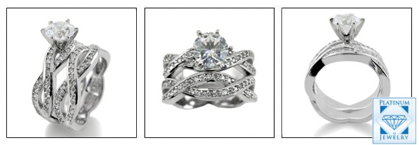 ROUND CUBIC ZIRCONIA ENGAGEMENT RINGS