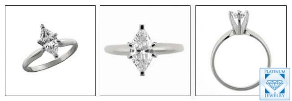 MARQUISE 2 CT. CUBIC ZIRCONIA TIFFANY SOLITAIRE RING