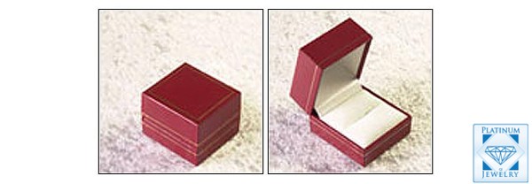 Red Ring Box /CUBIC ZIRCONIA RING BOX