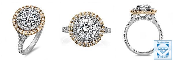 Tiffany Soleste CZ platinum ring