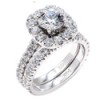 High End Quality 1 carat CZ Engagement Ring Set