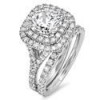 Tiffany soleste cubic zirconia Platinum rings