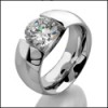 ROUND AAA HIGH QUALITY CZ 1 CT CHIC SOLITAIRE RING