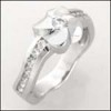 Platinum Setting With Channel set Cubic Zirconia