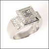 Cubic Zirconia Anniversary Ring in 14k White Gold