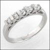 CHANNEL SET CUBIC ZIRCONIA WEDDING BAND/ WHITE GOLD