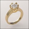 FANCY SOLITAIRE 1.25 CARAT HIGH QUALITY CZ/ YELLOW GOLD