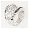 1.5 TCW WIDE RIGHT HAND BAND WITH BLACK AND DIAMOND CZ