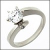 1 CARAT Round CZ 6 PRONG Tiffany Platinum 950 Solitaire Ring