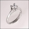 .80 Ct CUBIC ZIRCONIA WHITE GOLD SOLITAIRE RING