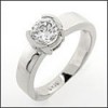 AAA HIGH QUALITY 1 CARAT CZ SOLITAIRE/PLATINUM