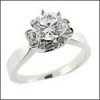 Engagement ring Round Center CZ  Engagement Ring