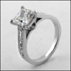 1.25 HIGH QUALITY PRINCESS CUBIC ZIRCONIA ENGAGEMENT RING