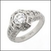 0.75 carat round high quality cz platinum ring