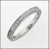 PAVE SET CZ WEDDING BAND WITH ENGRAVING 