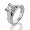AAA HIGH QUALITY 1.5 CT. PRINCESS CZ SOLITAIRE RING IN WHITE GOLD