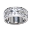 Cubic zirconia channel set band 