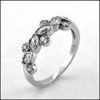 Marquise and Round CUBIC ZIRCONIA Wedding Band