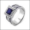1 carat sapphire cubic zirconia anniversary ring