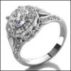Anniversary ring with 1.25 round cubic zirconia diamond 