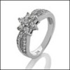 CZ Flower style ring 
