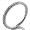 2mm eternity cz band in Platinum