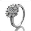 1.5 carat Star shaped cz cubic zirconia platinum anniversary ring 