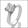 1.25 Royal Asscher Diamond quality CZ Solitaire Ring