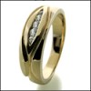 CZ YELLOW GOLD  WEDDING BAND FOR MEN
