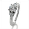 AAA HIGH QUALITY ROUND CUBIC ZIRCONIA 3 STONE RING 
