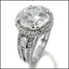 5 CARAT HIGH QUALITY ROUND CUBIC ZIRCONIA PAVE ANNIVERSARY RING