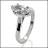 Marquise cubic zirconia solitaire ring
