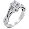 Round cz solitaire ring
