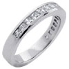channel cubic zirconia white gold band 