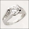 1.5 CARAT ELEVATED ROUND CZ ENGAGEMENT RING 