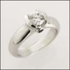HIGH QUALITY ROUND CZ CHANNEL SET WHITE GOLD SOLITAIRE RING 