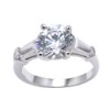 High quality round cubic zirconia rings