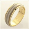 6MM TWO TONE GOLD WEDDING BAND FOR MEN 