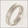 HAMMERED WHITE GOLD COMFORT FIT WEDDING BAND