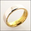 Unique two tone white and yellow gold Wedding band