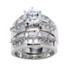 Round cubic zirconia in 6 prong setting 