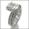 RADIANT CZ 14K ENGAGEMENT RING WITH BAND