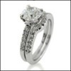 CUBIC ZIRCONIA FITTED WEDDING BAND