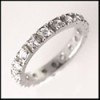 Platinum Eternity band with cz